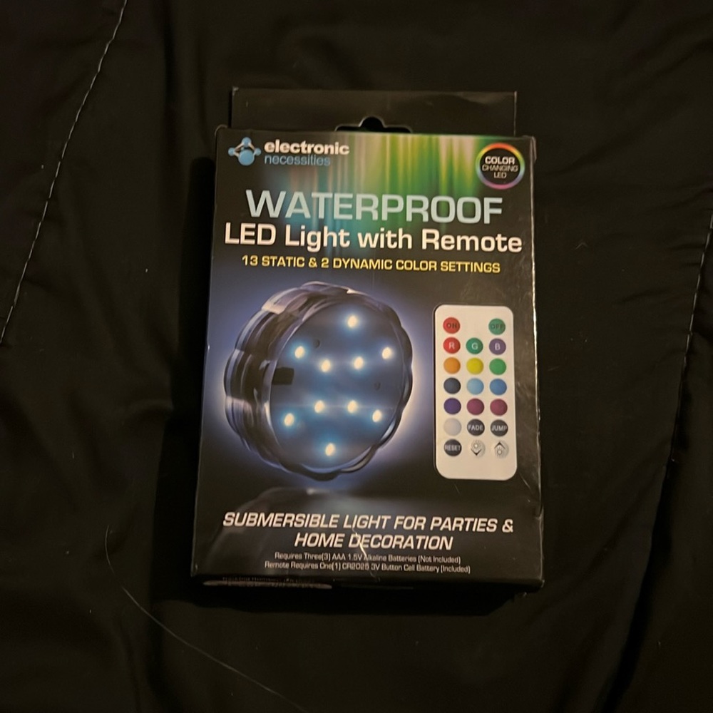 Waterproof LED light with remote